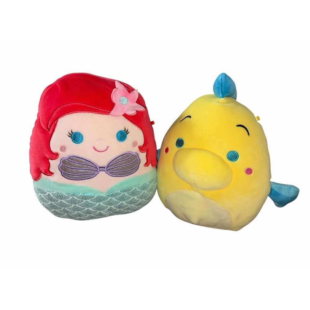 Squishmallows Ariel & Flounder Plush Set